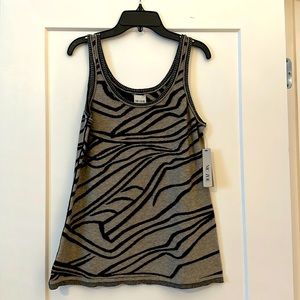 NWT cotton/poly blend reversible tank top